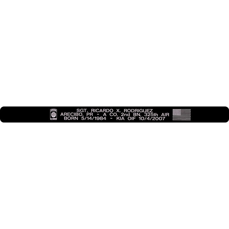 SGT. Ricardo X. Rodriguez Memorial Bracelet