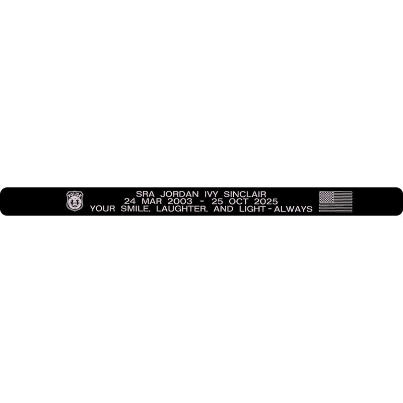 SRA Jordan Ivy Sinclair Memorial Bracelet