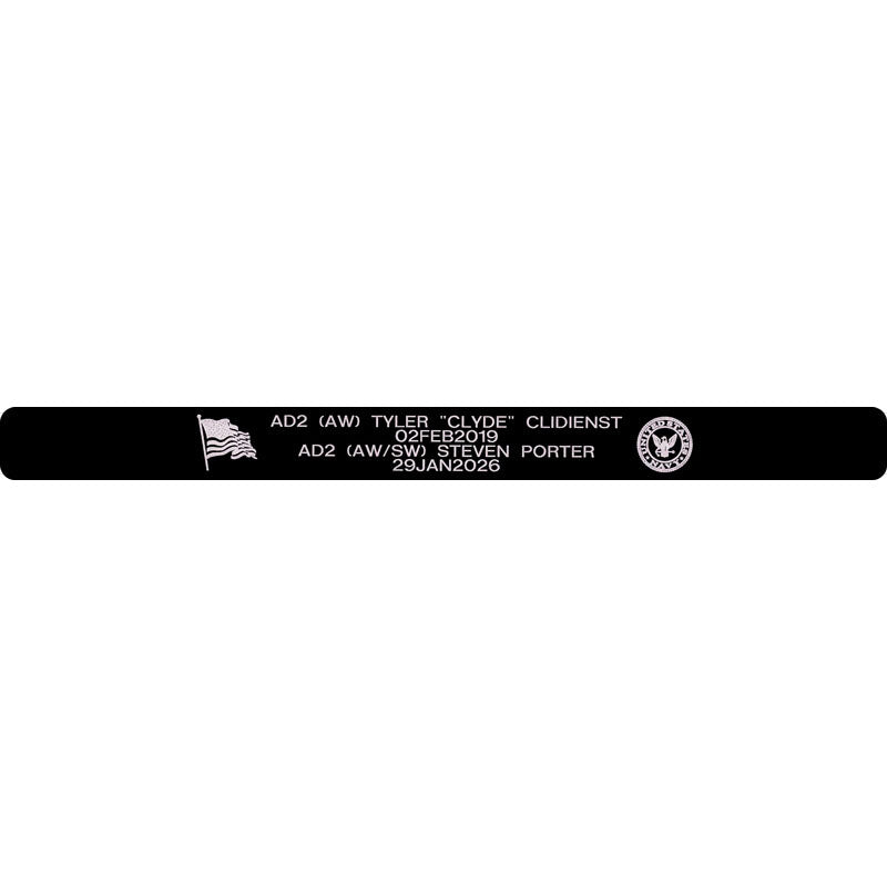 AD2 (AW) Tyler Clidienst & AD2 (AW/SW) Steven Porter Memorial Bracelet 5/8"