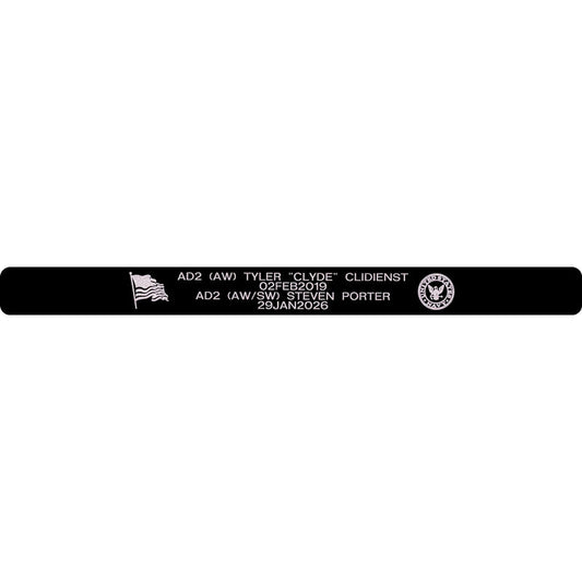 AD2 (AW) Tyler Clidienst & AD2 (AW/SW) Steven Porter Memorial Bracelet 5/8"