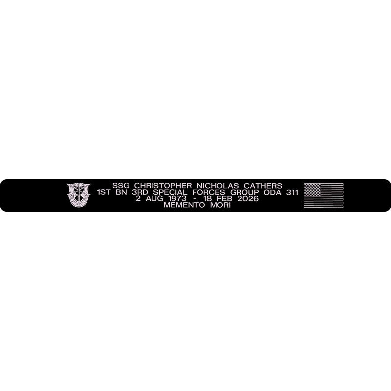 SSG Christopher Nicholas Cathers Memorial Bracelet 5/8"