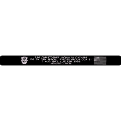 SSG Christopher Nicholas Cathers Memorial Bracelet 5/8"