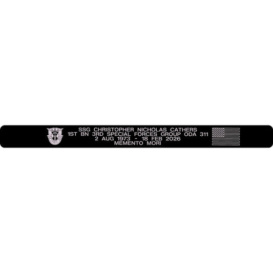 SSG Christopher Nicholas Cathers Memorial Bracelet 5/8"