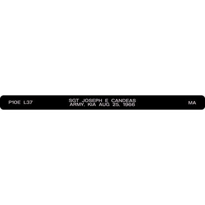 SGT Joseph E Candeas Memorial Bracelet