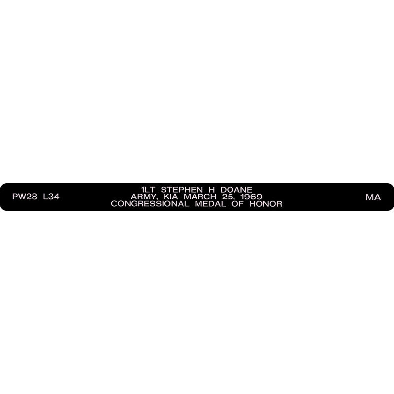 1LT Stephen H Doane Memorial Bracelet