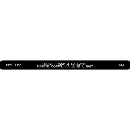 SSGT Frank J Gallant Memorial Bracelet