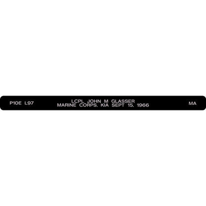 LCPL John M Glasser Memorial Bracelet