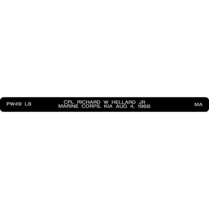 CPL Richard W Hellard JR Memorial Bracelet