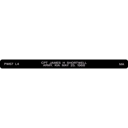CPT James H Shortwell Memorial Bracelet