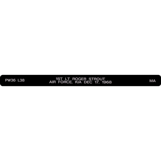 1st LT Roger Strout Memorial Bracelet