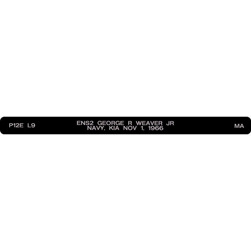 ENS2 George R Weaver Jr Memorial Bracelet