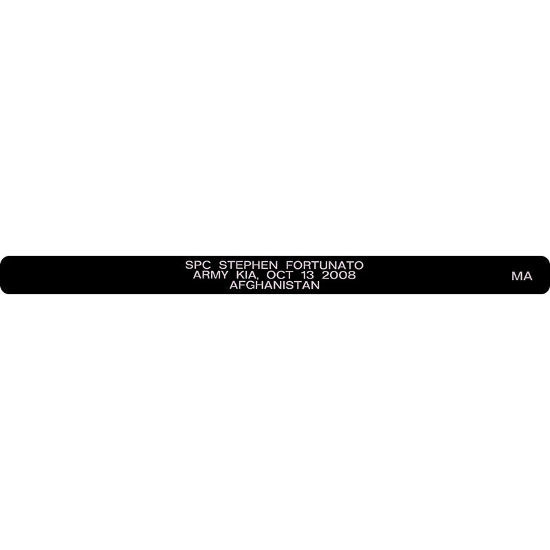 SPC Stephen Fortunato Memorial Bracelet