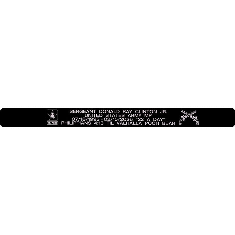 Sergeant Donald Ray Clinton Jr. Memorial Bracelet 5/8"