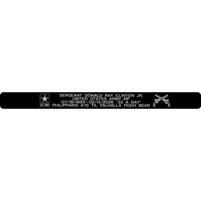 Sergeant Donald Ray Clinton Jr. Memorial Bracelet 5/8"