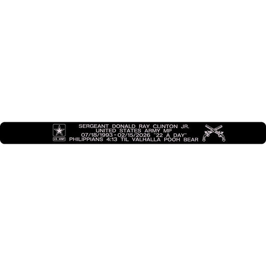 Sergeant Donald Ray Clinton Jr. Memorial Bracelet 5/8"