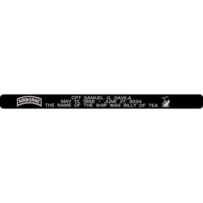 CPT Samuel G. Davila Memorial Bracelet Style 2