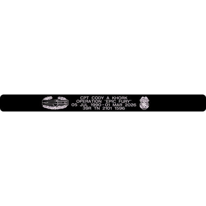CPT Cody A Khork Memorial Bracelet 5/8" Style 4