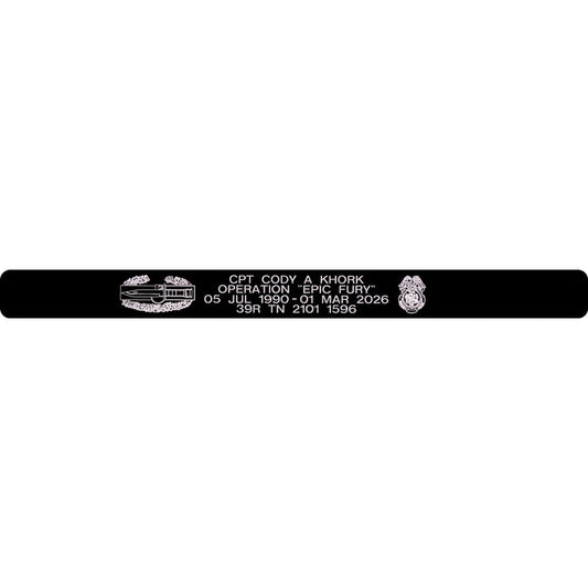 CPT Cody A Khork Memorial Bracelet 5/8" Style 4