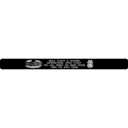 MAJ. Cody A Khork Memorial Bracelet 5/8" Style 4