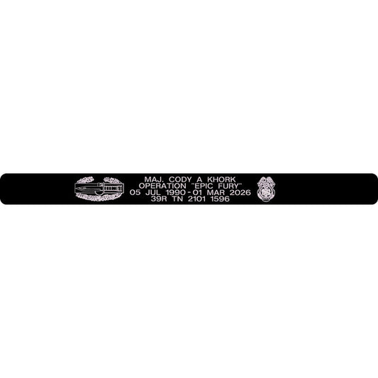MAJ. Cody A Khork Memorial Bracelet 5/8" Style 4