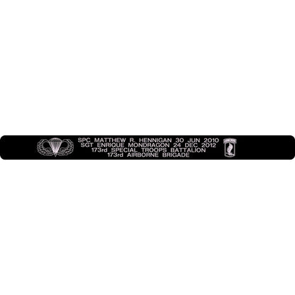 SPC Matthew R. Hennigan & SGT Enrique Mondragon Memorial Bracelet 5/8"