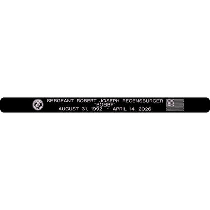 Sergeant Robert Joseph Regensburger Memorial Bracelet