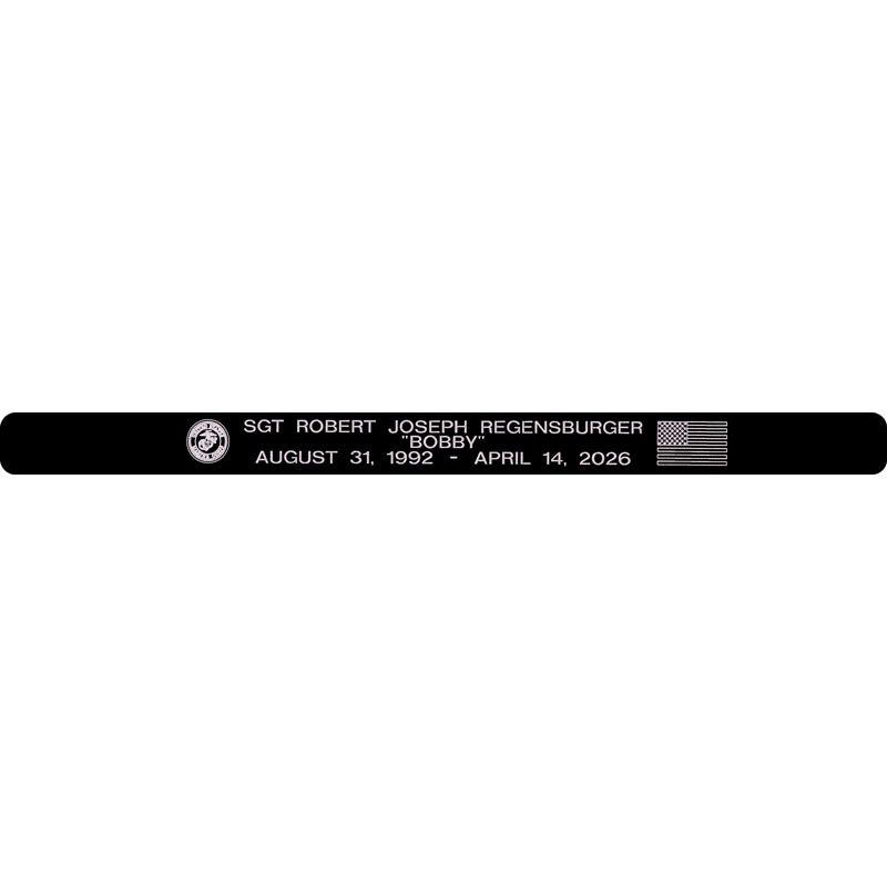 SGT Robert Joseph Regensburger Memorial Bracelet Style 2