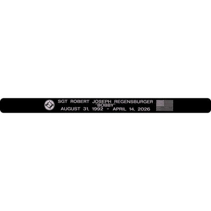 SGT Robert Joseph Regensburger Memorial Bracelet Style 2