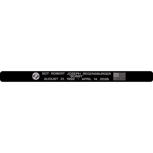 SGT Robert Joseph Regensburger Memorial Bracelet Style 2