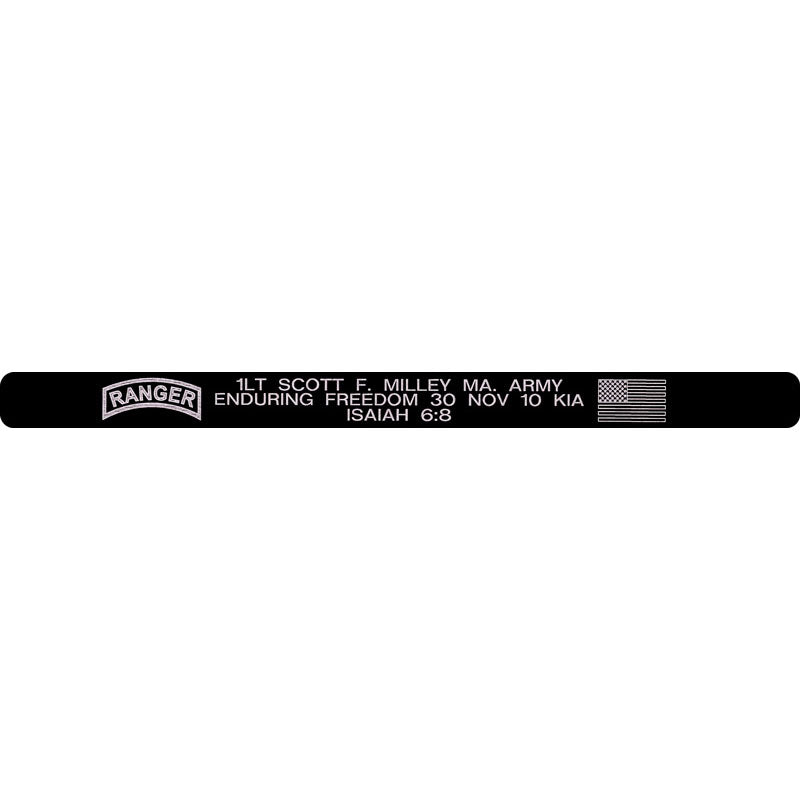 1LT Scott F. Milley Memorial Bracelet