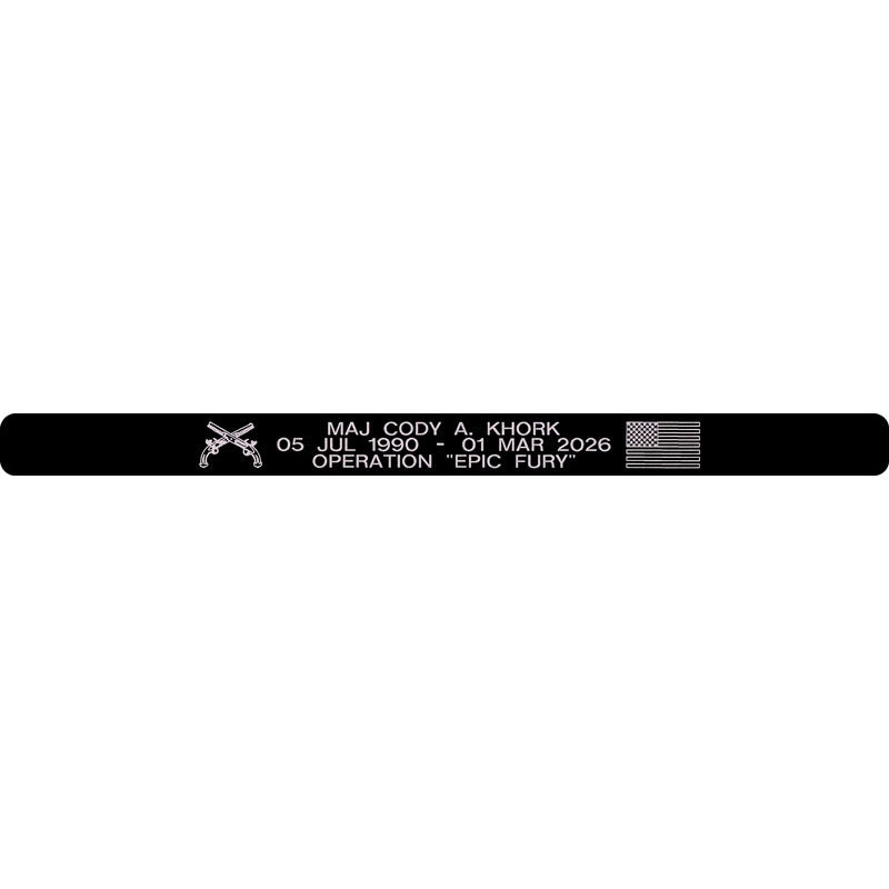 MAJ Cody A. Khork Memorial Bracelet Style 5