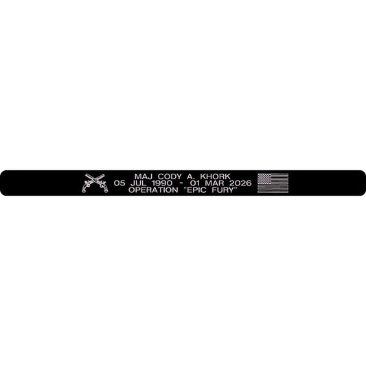 MAJ Cody A. Khork Memorial Bracelet Style 5