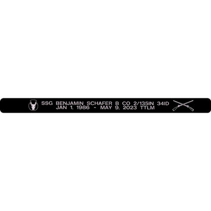 SSG Benjamin Schafer Memorial Bracelet
