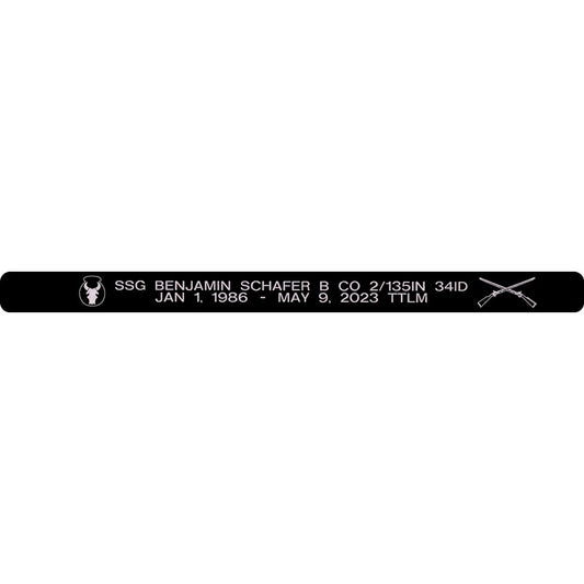 SSG Benjamin Schafer Memorial Bracelet