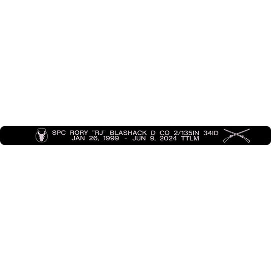 SPC Rory "RJ" Blashack Memorial Bracelet