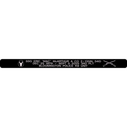 SSG Eric "Mac" McArthur Memorial Bracelet