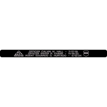 Officer Hall, Officer Evans, & Agent Hurtado Memorial Bracelet