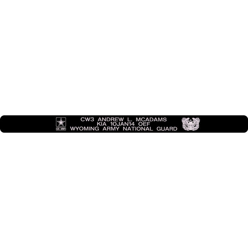 CW3 Andrew L. McAdams Memorial Bracelet