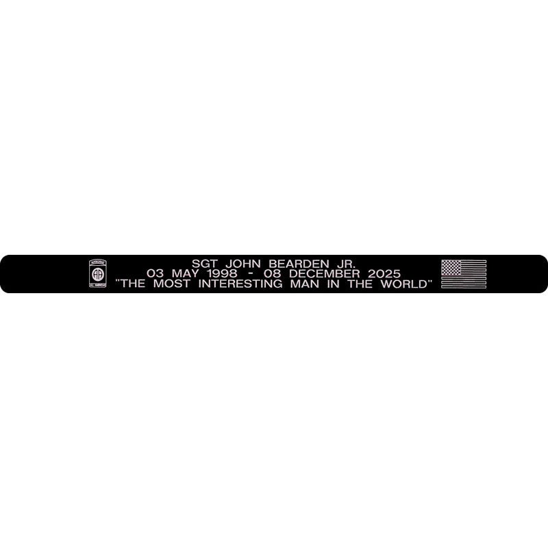 SGT John Bearden Jr. Memorial Bracelet