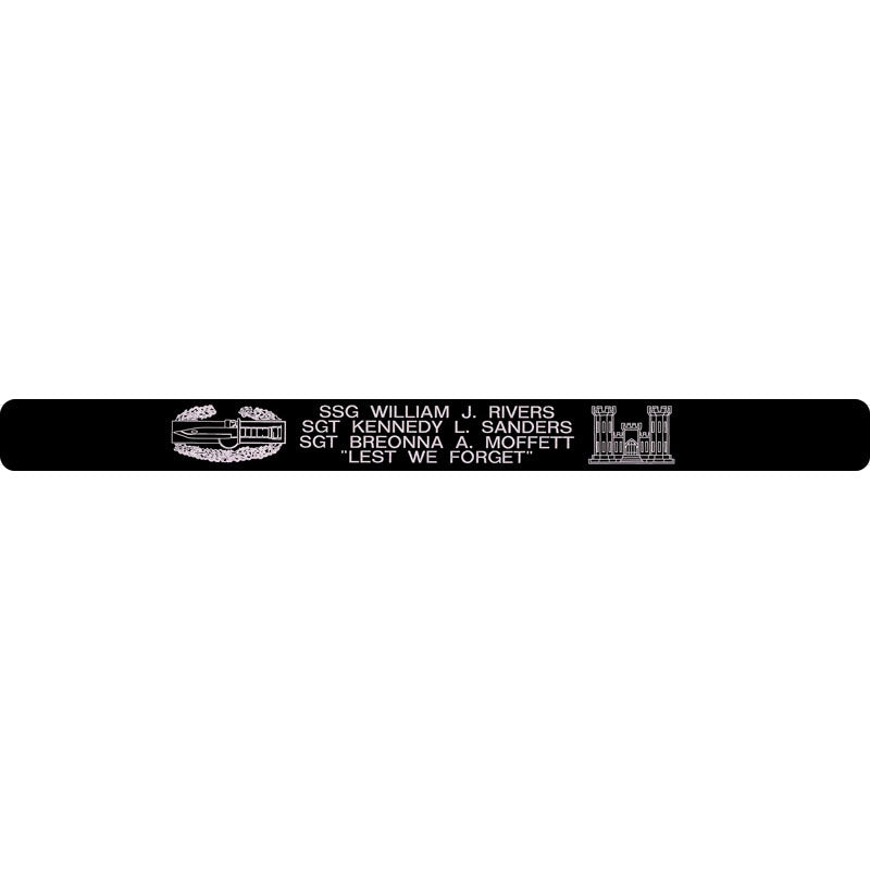 SSG Rivers, SGT Sanders, & SGT Moffett Memorial Bracelet 5/8"