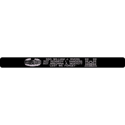 SSG Rivers, SGT Sanders, & SGT Moffett Memorial Bracelet 5/8"