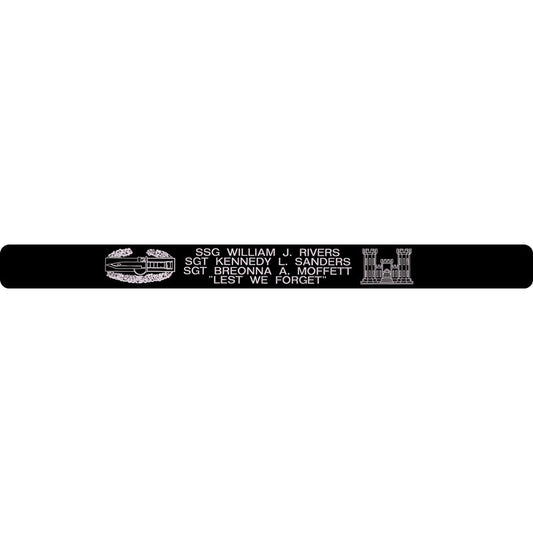 SSG Rivers, SGT Sanders, & SGT Moffett Memorial Bracelet 5/8"
