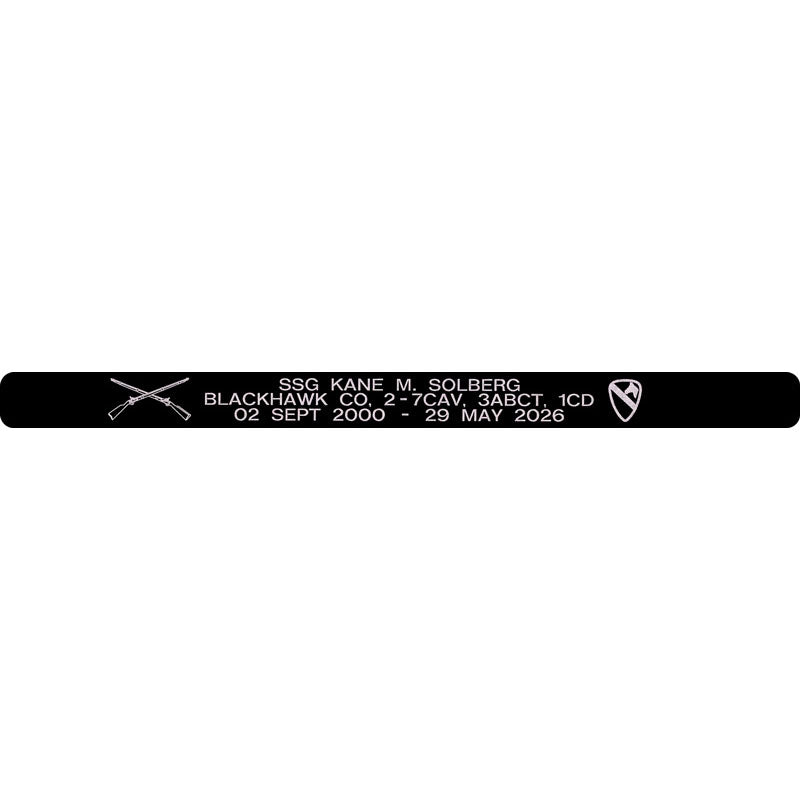 SSG Kane M. Solberg Memorial Bracelet
