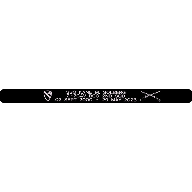 SSG Kane M. Solberg Memorial Bracelet Style 2