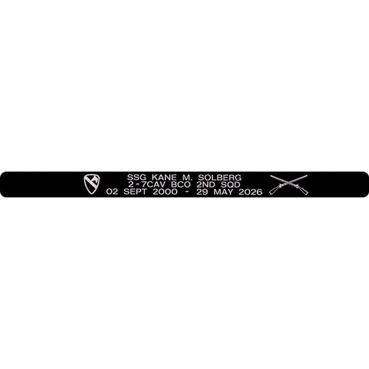 SSG Kane M. Solberg Memorial Bracelet Style 2