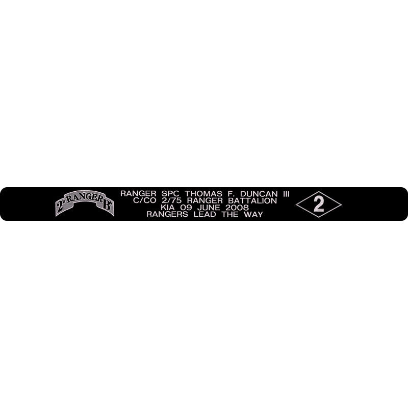 Ranger SPC Thomas F. Duncan III Memorial Bracelet 5/8"