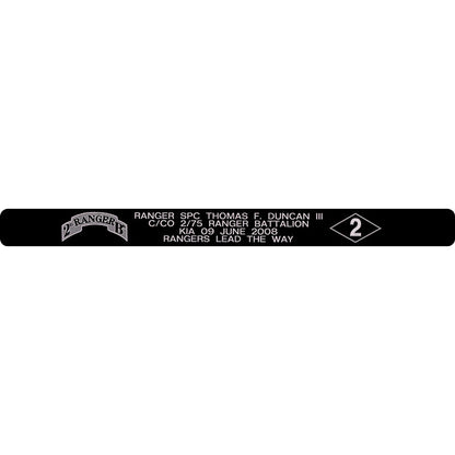 Ranger SPC Thomas F. Duncan III Memorial Bracelet 5/8"