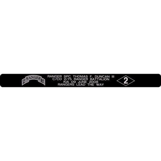 Ranger SPC Thomas F. Duncan III Memorial Bracelet 5/8"