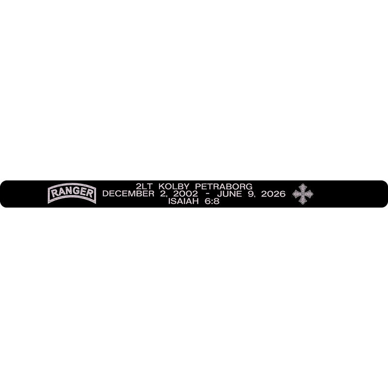 2LT Kolby Petraborg Memorial Bracelet