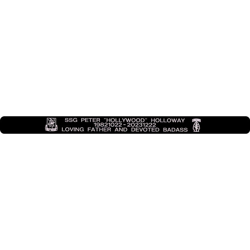 SSG Peter "Hollywood" Holloway Memorial Bracelet